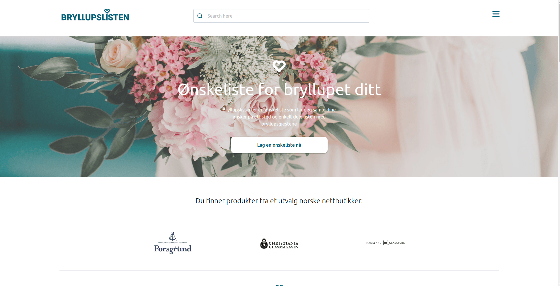 Bryllupslisten: Wedding wishlist site linked to major retailers