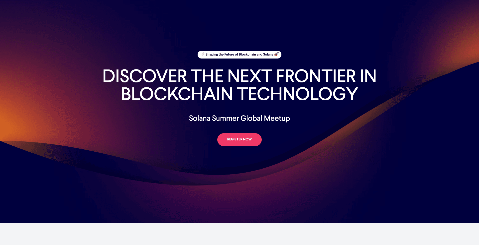 Chain 2055: Registration site for a global blockchain meetup