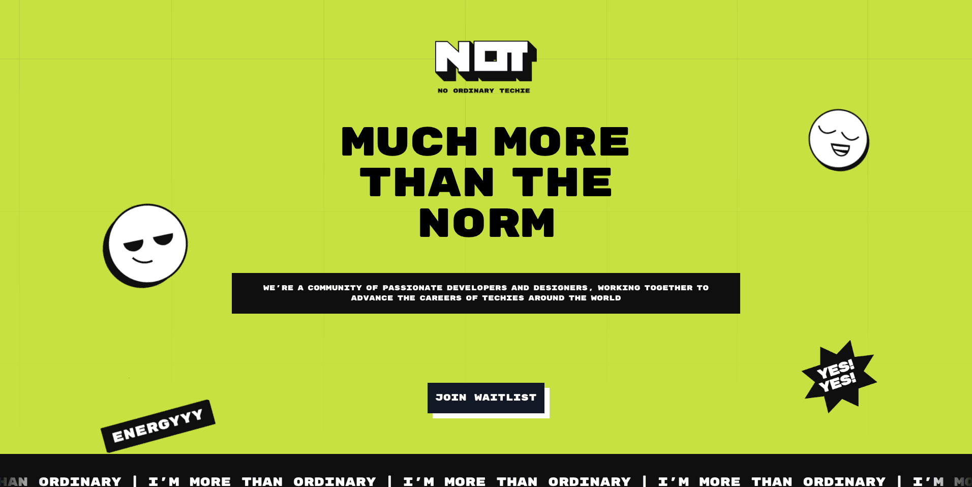 No Ordinary Techie: Community platform for people in tech to connect and learn