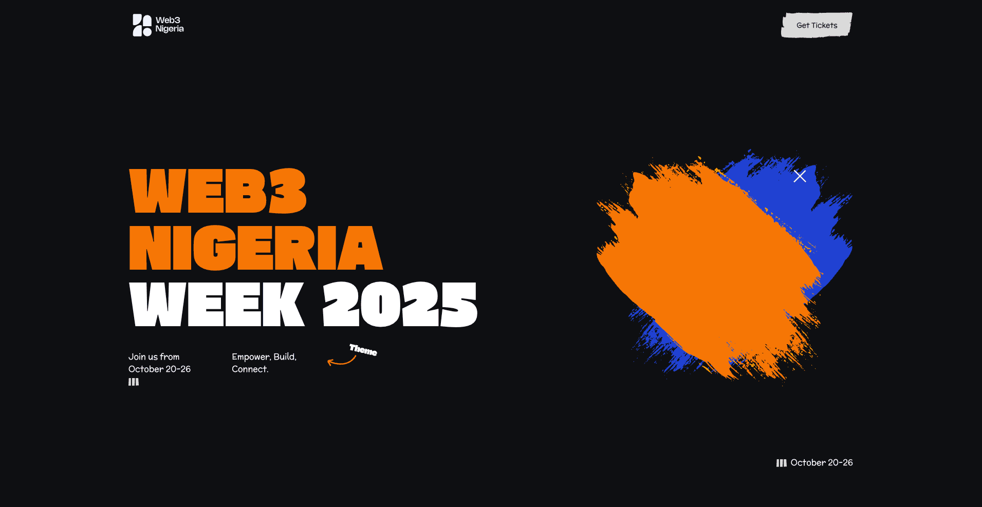 Web3 Nigeria Week: Event website for Web3 Nigeria Week 2025
