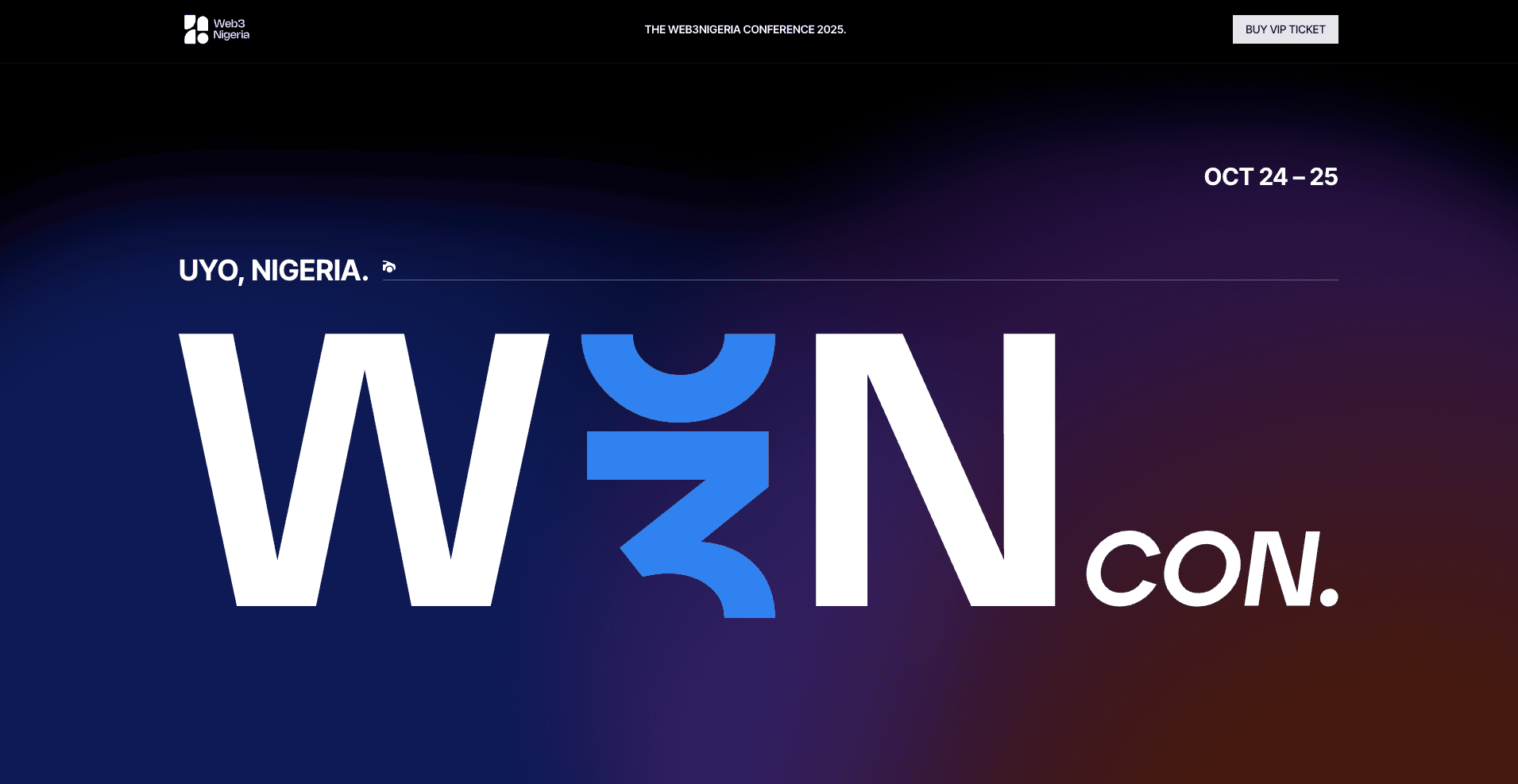 W3NCON: Conference website with talks, workshops, and networking